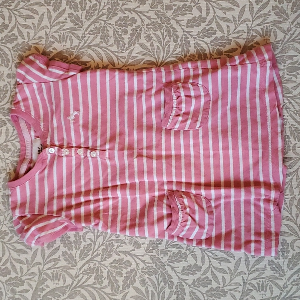 H&M pink striped dress